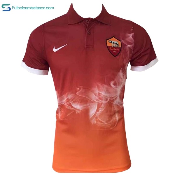 Polo AS Roma 2017/18 Naranja